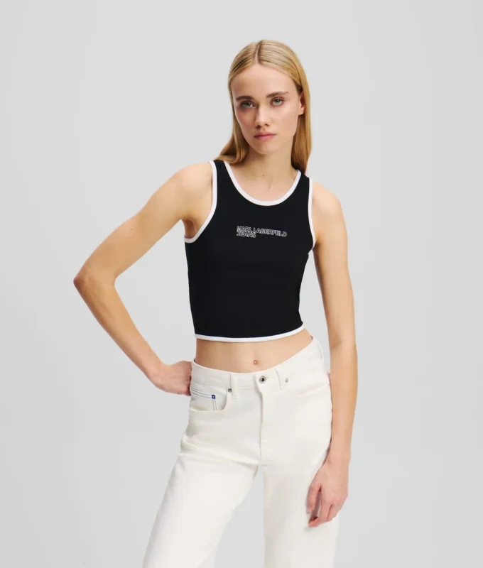 TANKTOP MET PIPINGDETAILS