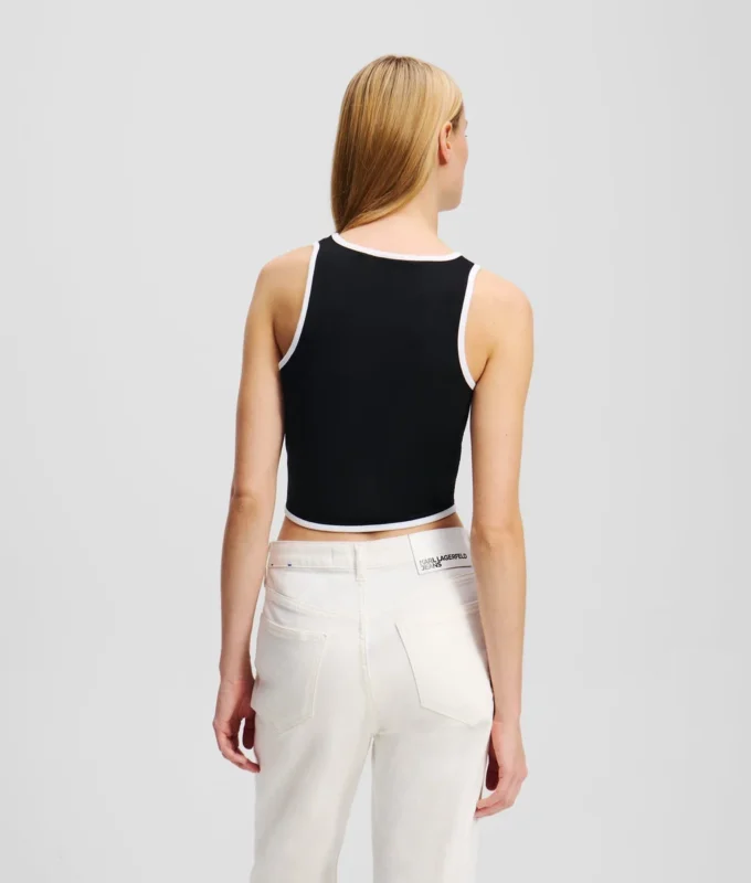 TANKTOP MET PIPINGDETAILS