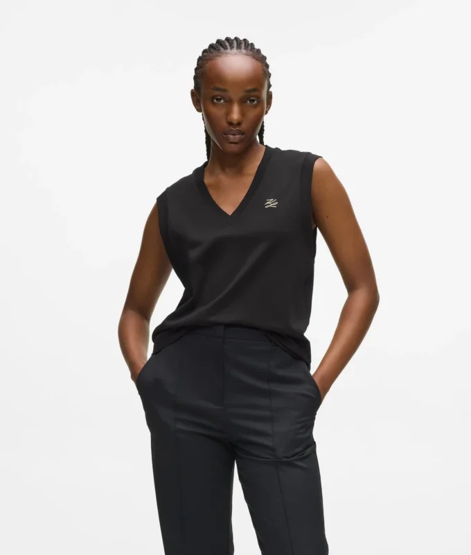 Tanktop met V-hals