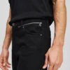 TAPERED JEANS MET RITS