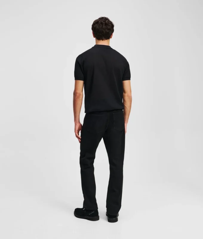 TAPERED JEANS MET RITS