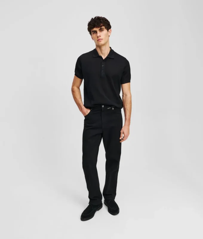 TAPERED JEANS MET RITS
