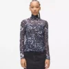 Top met all-over print