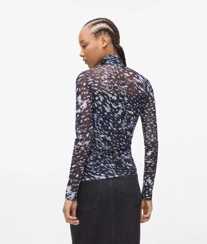 Top met all-over print