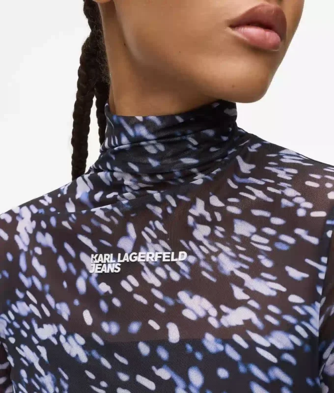 Top met all-over print