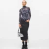 Top met all-over print