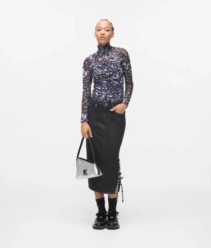Top met all-over print