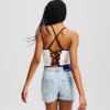 TOP MET BANDJES EN PIPING