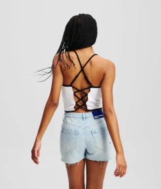 TOP MET BANDJES EN PIPING