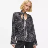 Top met waaierprint