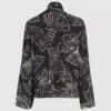 Top met waaierprint