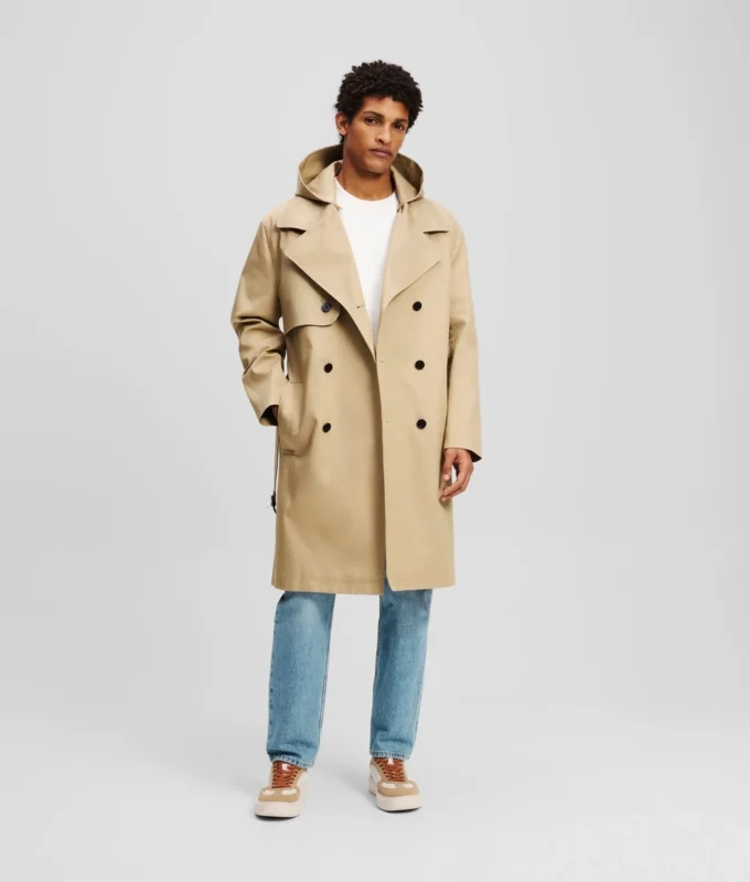 TRENCHCOAT MET CAPUCHON