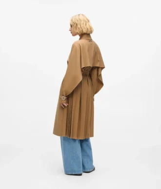Trenchcoat met plooien
