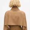 Trenchcoat met plooien