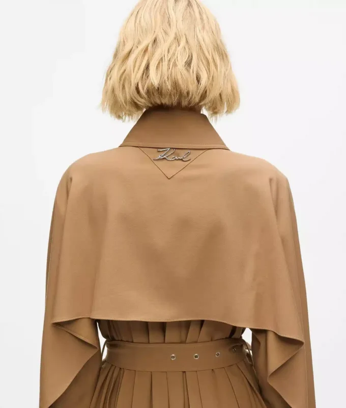 Trenchcoat met plooien