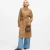 Trenchcoat met plooien