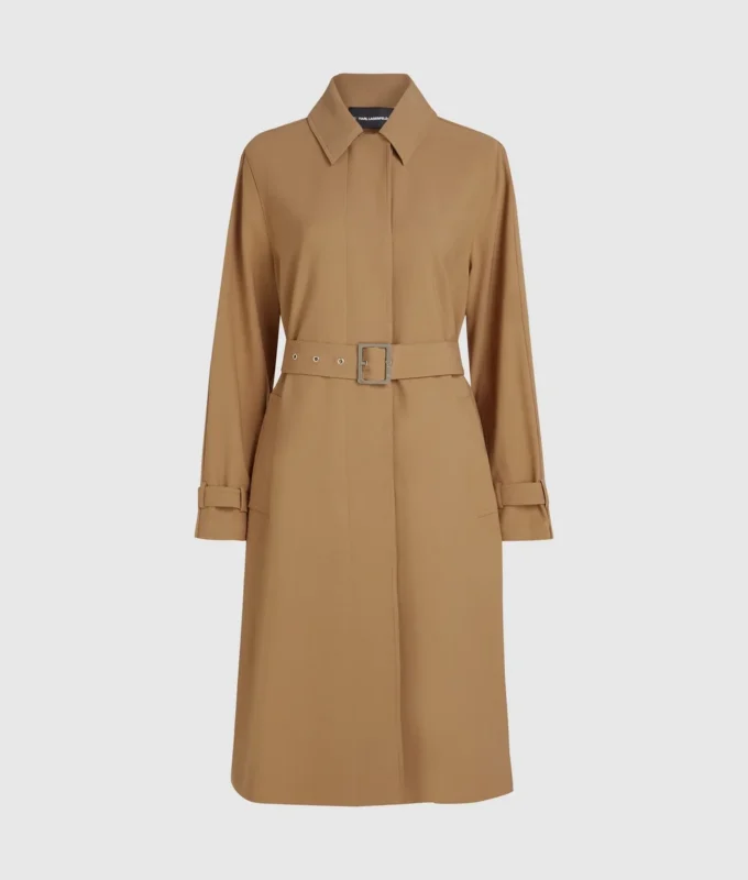 Trenchcoat met plooien
