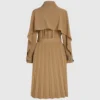 Trenchcoat met plooien