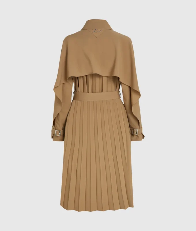 Trenchcoat met plooien