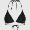 Triangelbikinitop met geschulpte rand