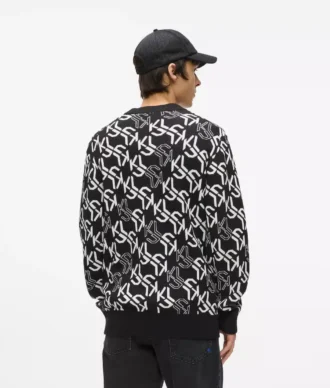 Trui met all-over monogram