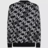 Trui met all-over monogram