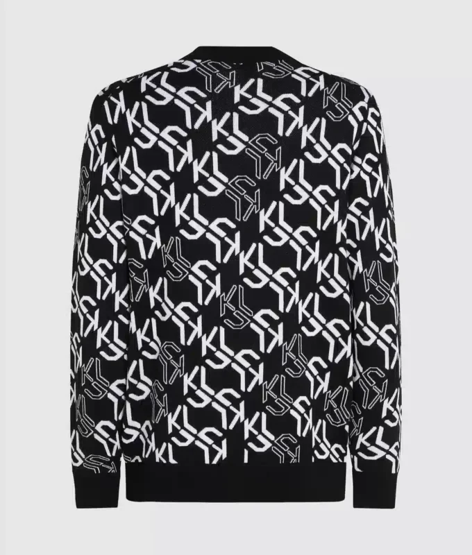 Trui met all-over monogram