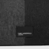Tweekleurige denim shopper