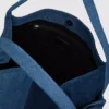 Tweekleurige denim shopper