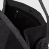 Tweekleurige denim shopper