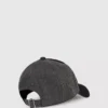Tweekleurige donkere denim pet