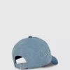Tweekleurige lichte denim pet