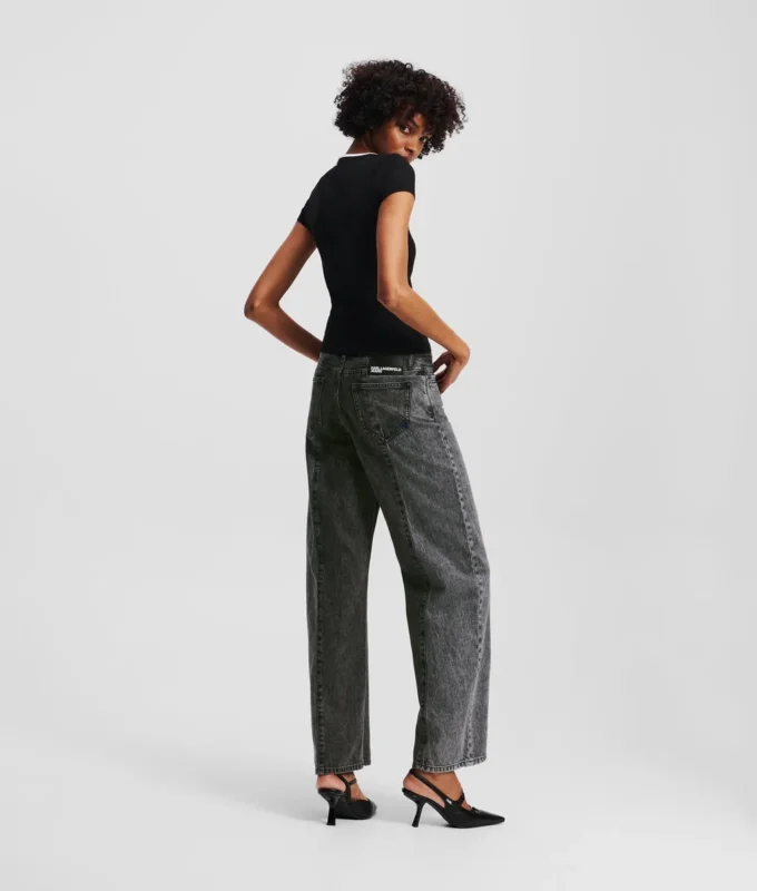 TWEEKLEURIGE MID-RISE RELAXED JEANS
