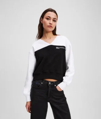 V-HALS SWEATSHIRT