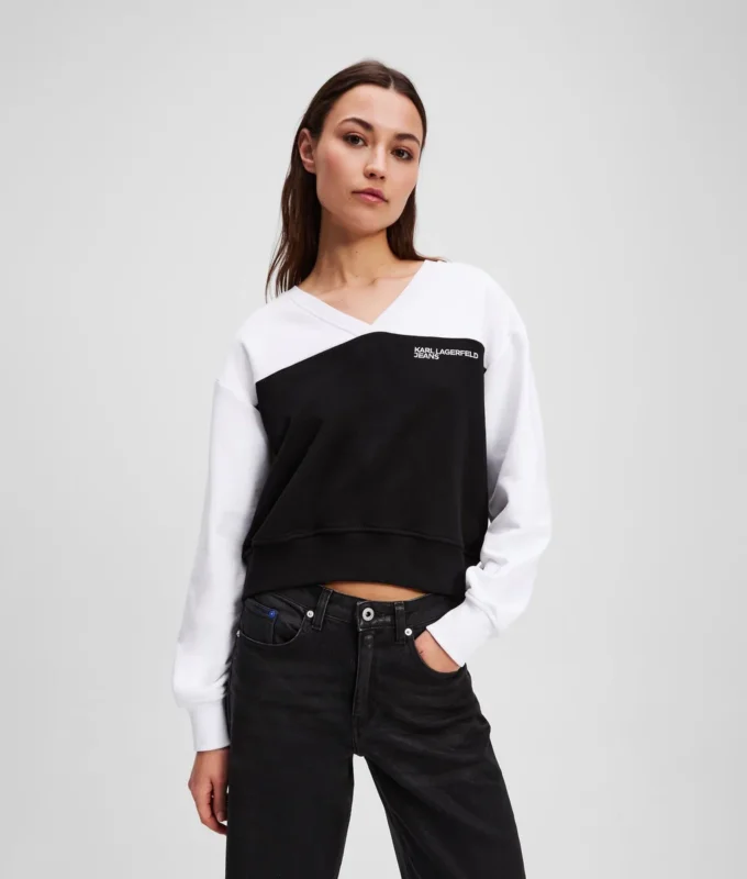 V-HALS SWEATSHIRT