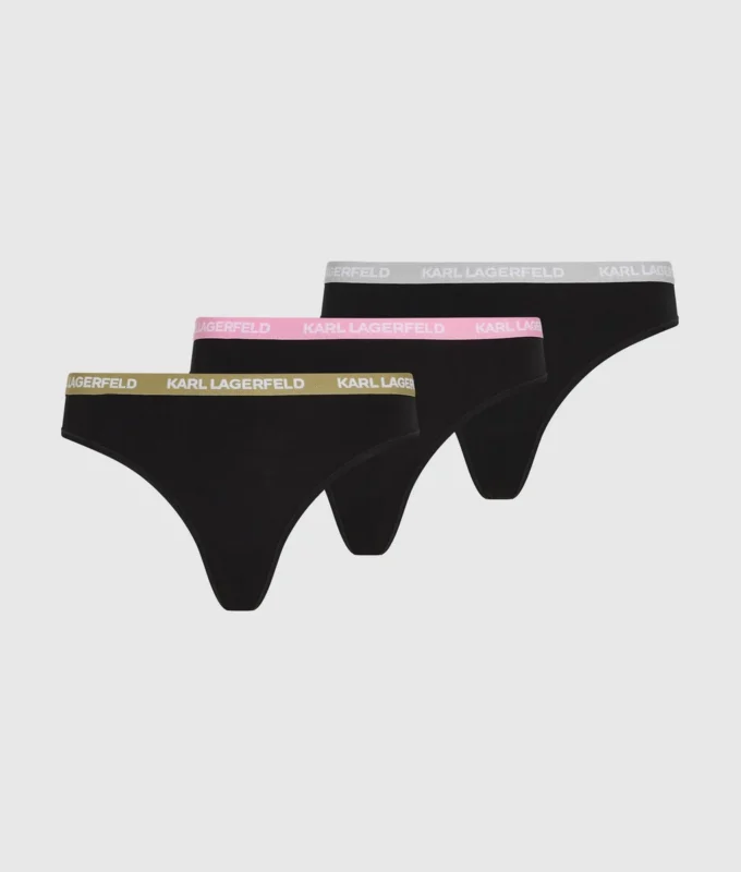 Veelkleurige string met tailleband – 3-pack