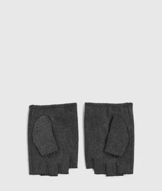 Vingerloze denim handschoenen