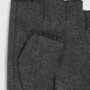 Vingerloze denim handschoenen