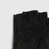 Vingerloze handschoenen met kraagdetail