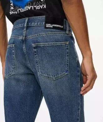 Vintage gewassen rechte jeans