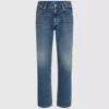 Vintage gewassen rechte jeans
