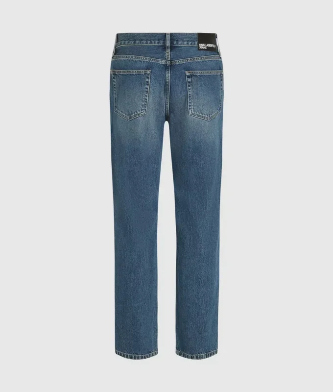 Vintage gewassen rechte jeans