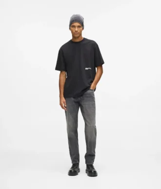 Vintage gewassen tapered jeans