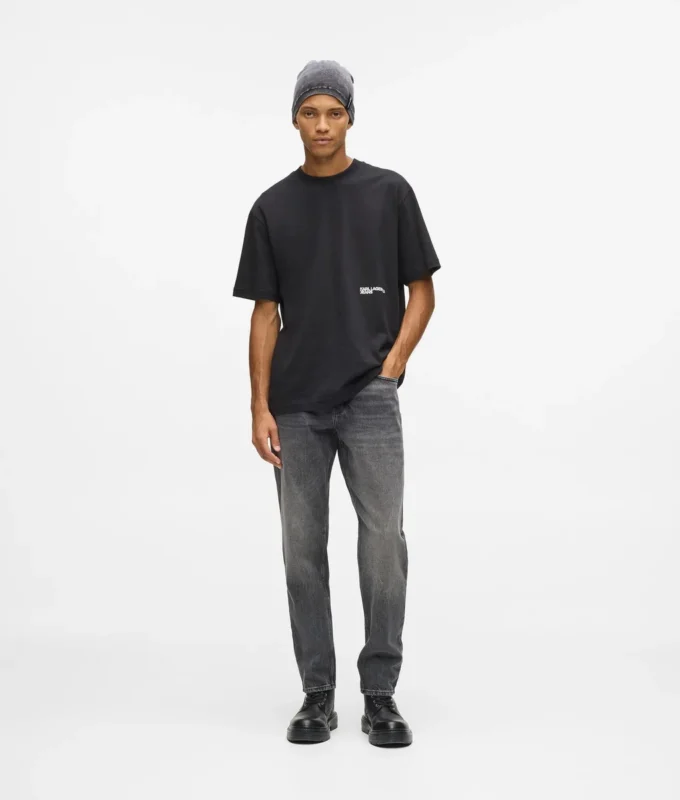 Vintage gewassen tapered jeans