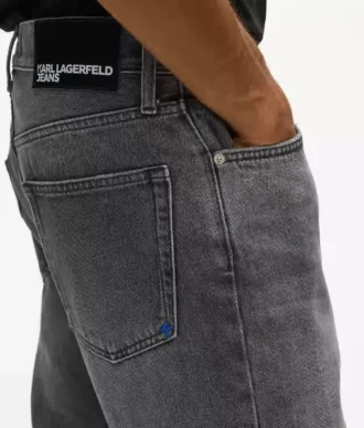 Vintage gewassen tapered jeans