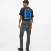 Vintage gewassen tapered jeans