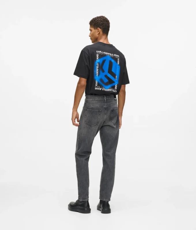 Vintage gewassen tapered jeans