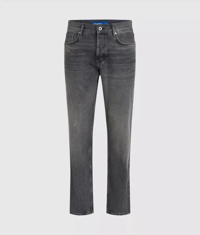 Vintage gewassen tapered jeans