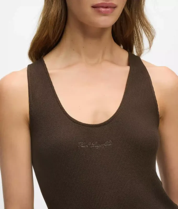 Wafel loungewear tanktop