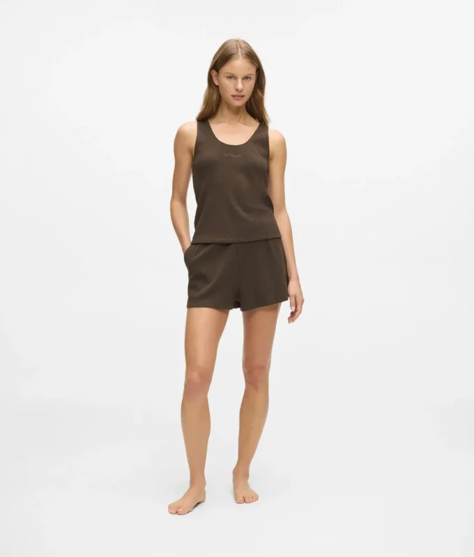 Wafel loungewear tanktop